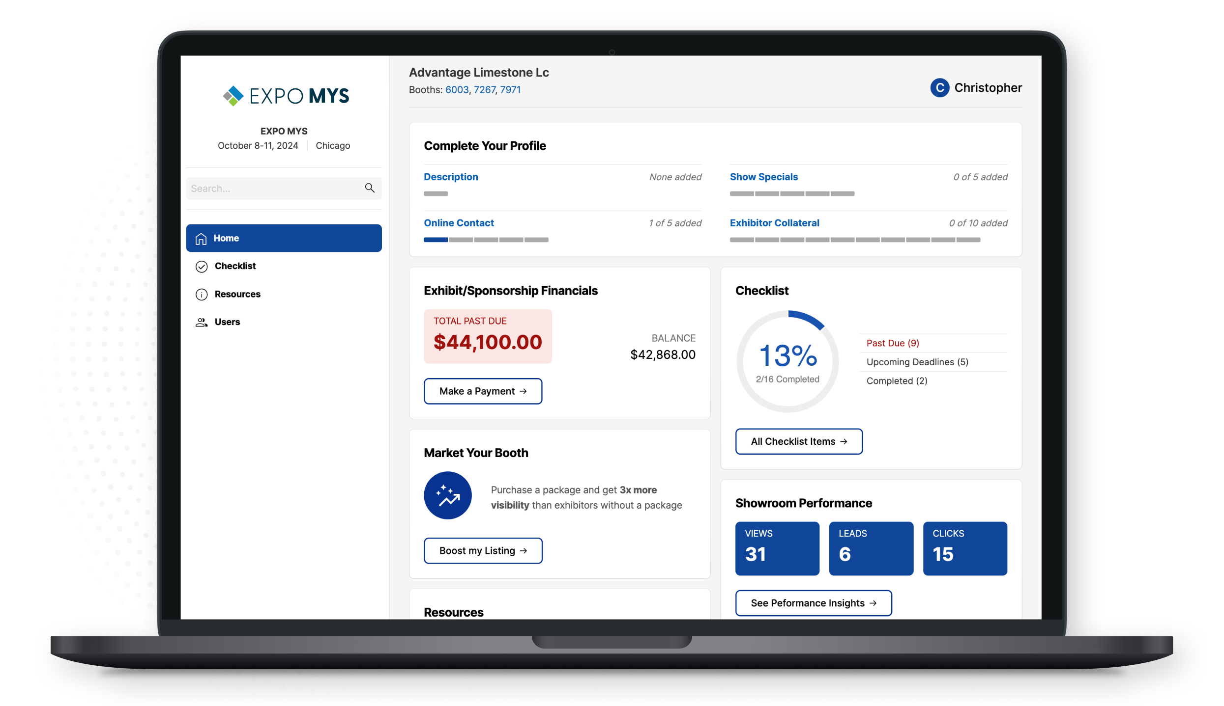 screenshot of Map Your Show